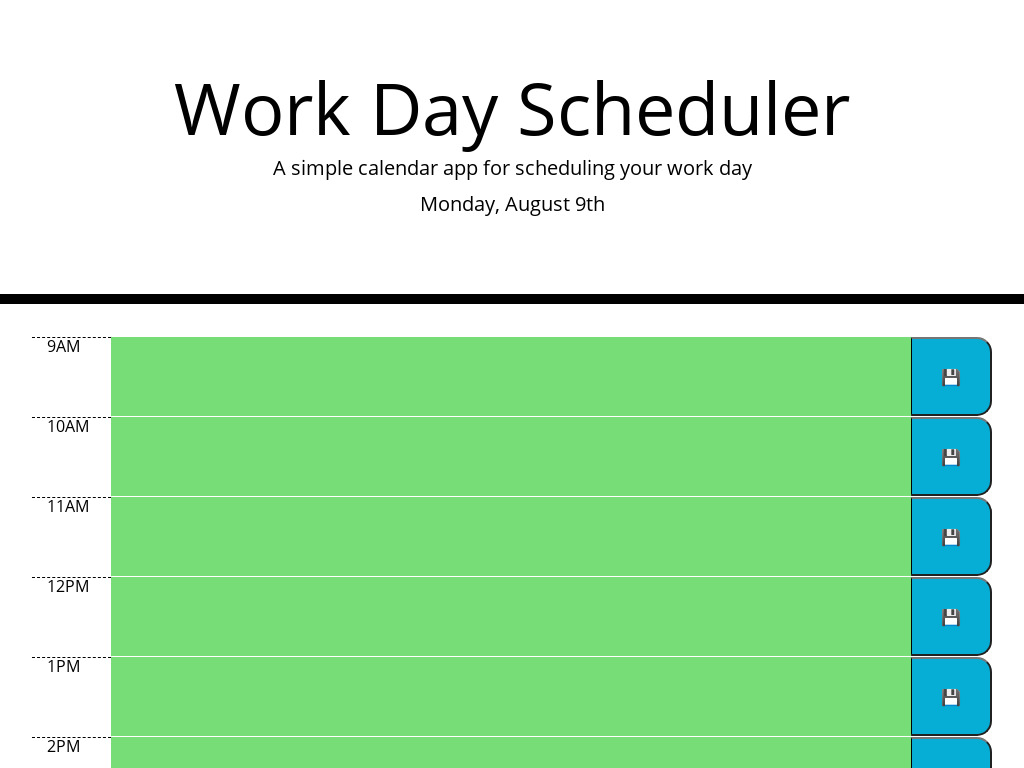 Work-Day-Scheduler